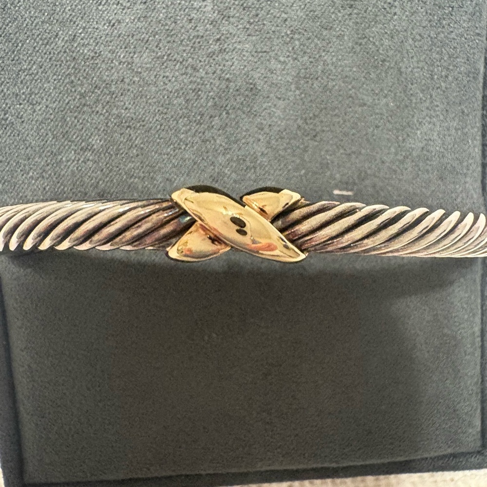 Authentic David Yurman Bracelet with gold x.